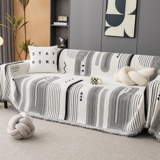 Rutschfestes Chenille Sofahandtuch von Super Six als universelle Sofahülle, B/B: 180 x 130 cm - Bild 1
