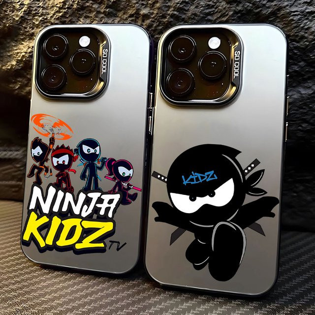 Ninja Kidz Handyhülle für Samsung Galaxy S26 S25 S24 S23 S22 S21 S20 Note20 FE Ultra Edge Plus 4G 5G Matte Anti Fall Cover in Transparent - Bild 1