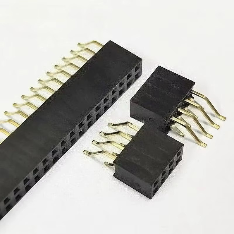 E-SIMPO 10 Stück PH8,5 SMT Header zweireihig rechtwinklig horizontal, 2,54 mm Abstand, Farbe: Schwarz - Bild 2