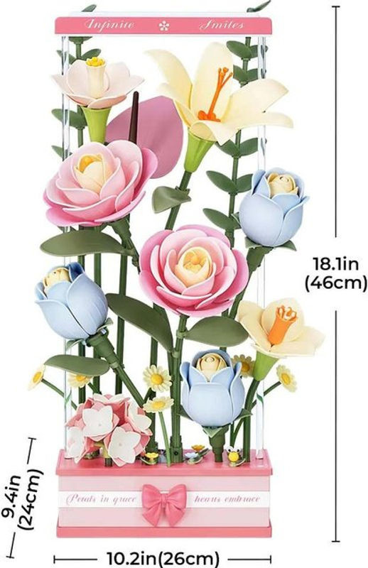 ROBOTIME ROKR Blühendes Bouquet Box DIY 3D Puzzle AF01D - Bild 1