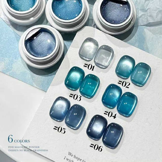 MIANEL Blue Island Gel-Nagellack, 10 ml, Blau, Schimmernd - Bild 1