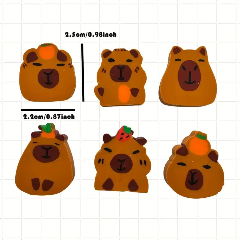 Kapibala Capybara Radiergummi als süßes Motiv für Kinder und Studenten - Bild 4