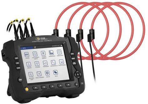 PCE Instruments Leistungsmesser PCE-PMC 10 in Schwarz, 1 bis 1000V AC/DC, 0,5 bis 6000A AC/DC, 42,5 bis 460 Hz, IEC 61000-4-30 Class A - Bild 1