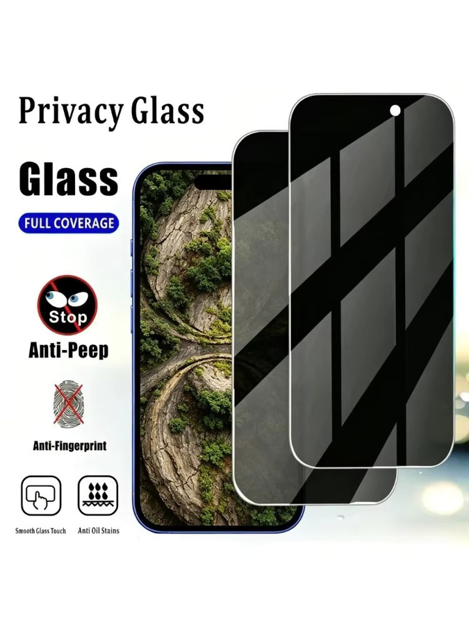 ZMZE 2er-Pack Blickschutz-Displayschutz aus gehärtetem Glas mit 9H Härtegrad für iPhone 17 16 15 14 13 Pro Max Plus Air und 17e 16e Modelle - Bild 6