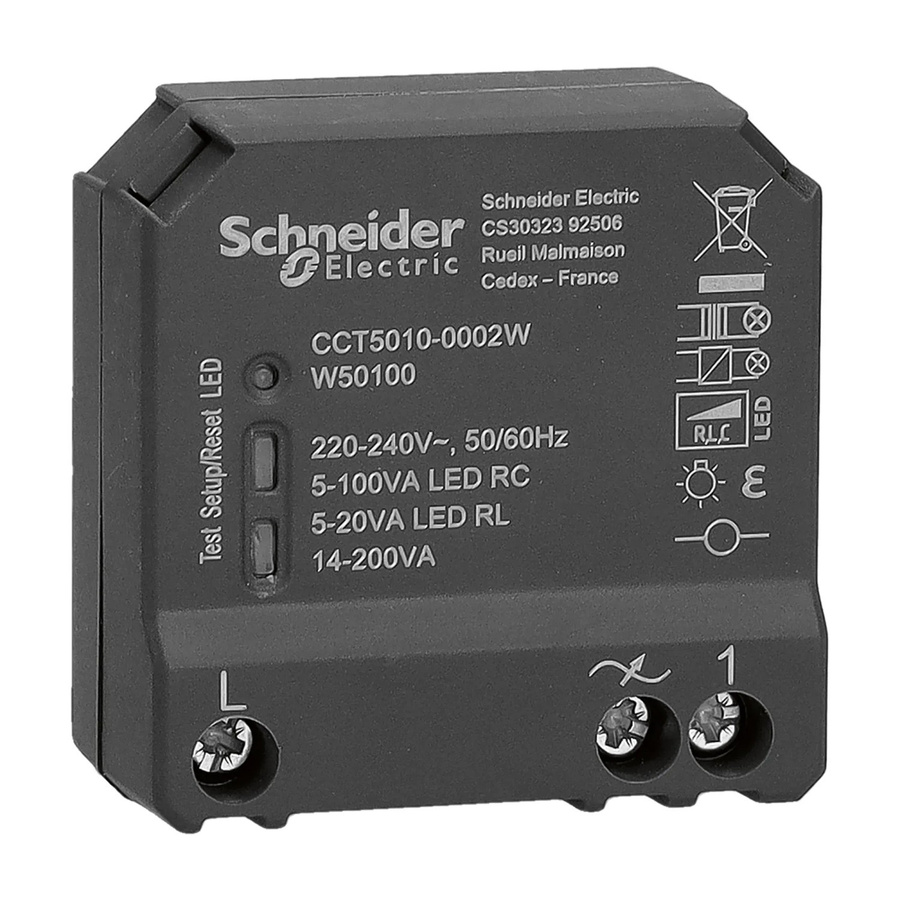 Schneider Electric Wiser Unterputz Dimmaktor CCT5010-0002W 1fach Dunkelgrau mit Zigbee und Bluetooth - Bild 2