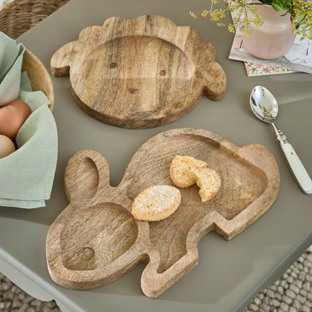 Mirabeau Schneidebrett 2er Set aus braunem Mangoholz