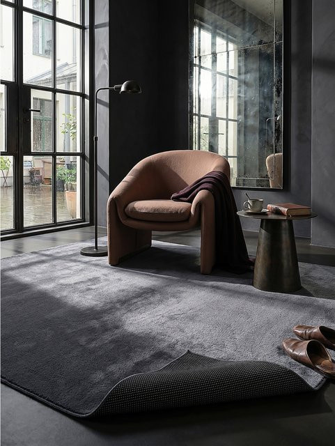 Antirutsch Teppich DOUBS von Kadima Design in Anthrazit, B/T: 200 x 280 cm - Bild 1