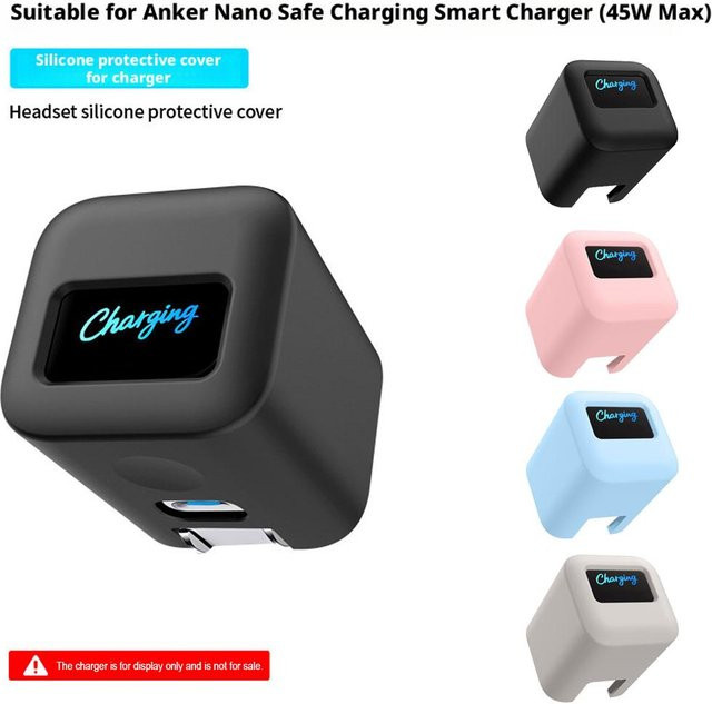 Anker Silikon-Schutzhülle für Nano Digital Charger in Pink, kratzfeste und stoßfeste Abdeckung - Bild 1