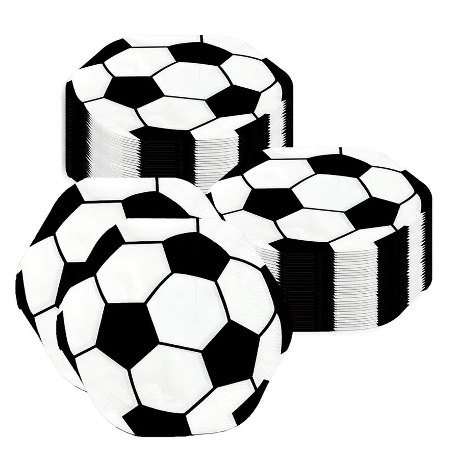Bandai Kugelförmige Fußball-Servietten, Party-Dekorationszubehör, Doppelschichtige Servietten - Bild 3