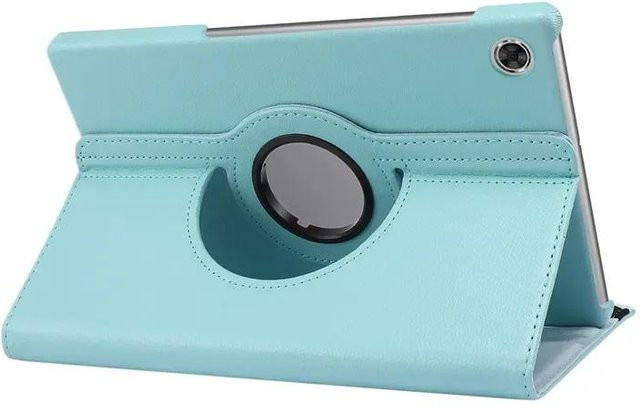 360 Grad drehbare PU-Leder Schutzhülle für Lenovo Tab 10.1 (2025) mit Ständerfunktion in Türkis - Bild 1