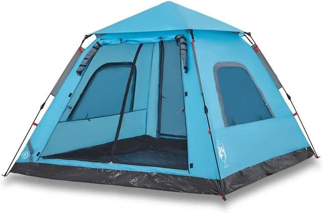 vidaXL Kuppel-Campingzelt für 5 Personen in Blau mit Quick Release System - Bild 1