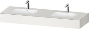 Duravit Qatego Einbauwaschtisch-Möbel-Set in Weiß, B/T/H: 160 x 55 x 17 cm - Bild 1