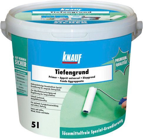 Knauf Tiefengrund plus Tiefengrundierung, transparent, 5 l - Bild 1