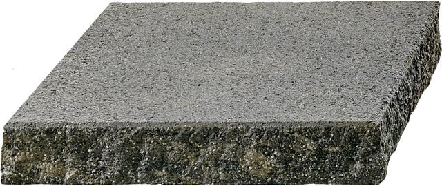 Kann Bruchsteinmauer Pfeilerabdeckplatte aus Beton in Grau-Anthrazit, B/T/H: 47,2 x 47,2 x 8 cm - Bild 1