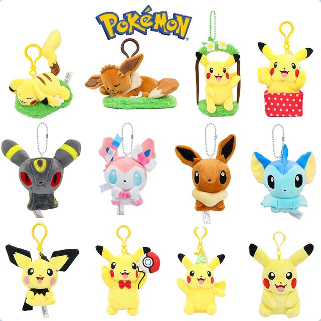 TAKARA TOMY Pokémon Pikachu Plüsch Anhänger, Puppen - Bild 1