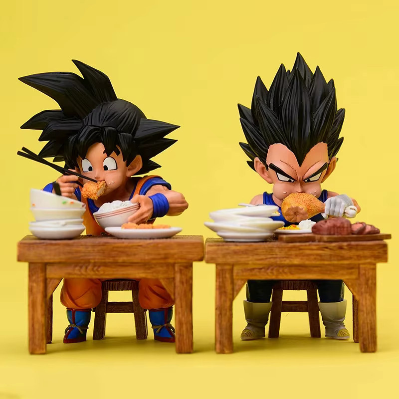 Bandai Dragon Ball Z Vegeta Figur Son Goku Son Gohan Krillin Android 18 Essen, Actionfiguren, 8 cm - Bild 2