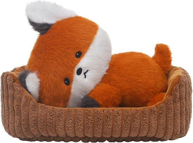 Yiran toy Schlafendes Tier Plüschtier, Fuchs Capybara Katze Hund, 18cm - Bild 1