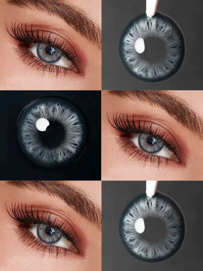 VISUASHOW Twinkle Doll-eye Farbige Kontaktlinsen, Blau-Grün, Damen - Bild 5