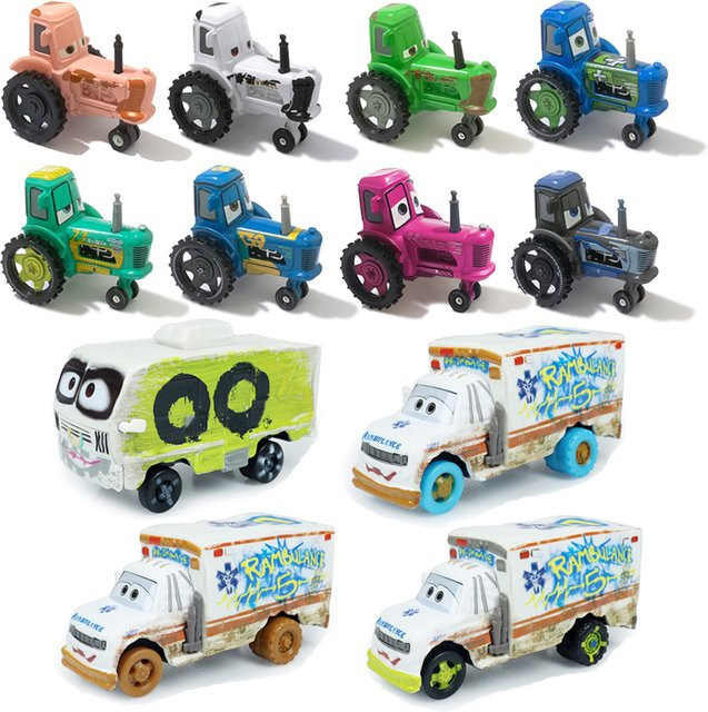 TAKARA TOMY Disney Cars Bullock-Cart Mr. Destroyer, Modellautos, 1:55, Metall-Druckguss - Bild 1