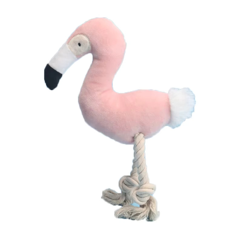 Shiba Inu Flamingo Plüschtier, interaktives Haustier Spielzeug mit Zähneknirschen - Bild 2