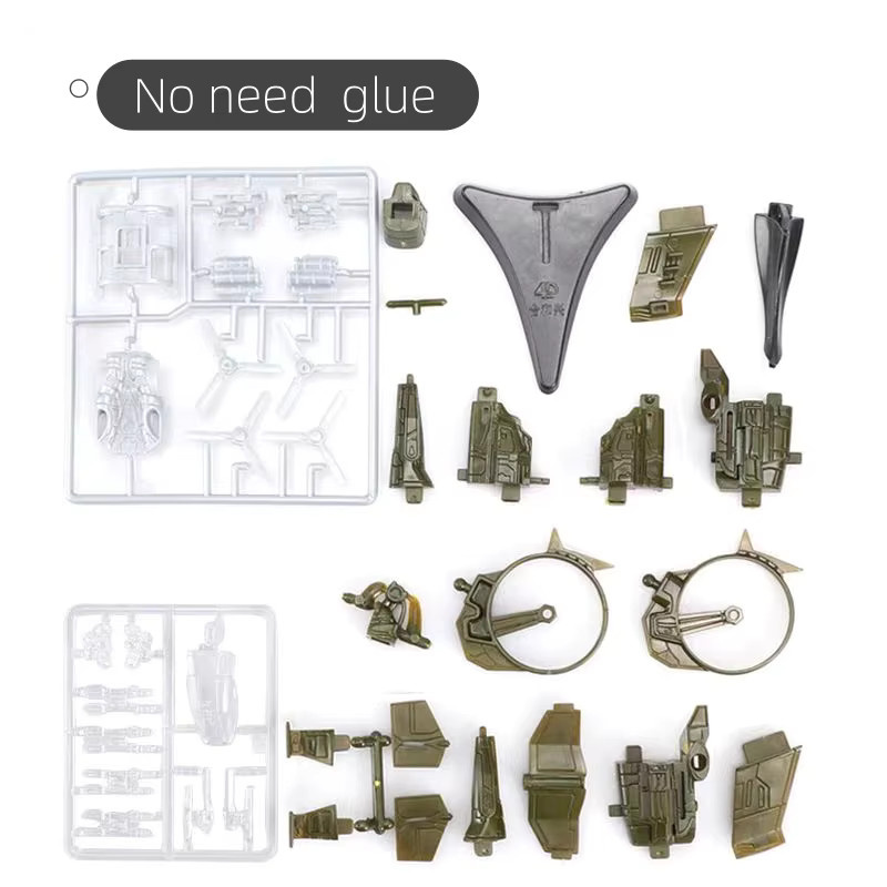 GRAPMAN 4D Kämpfer Hubschrauber Bomber UAV, Modell, Kunststoff, 8-teiliges Set - Bild 1