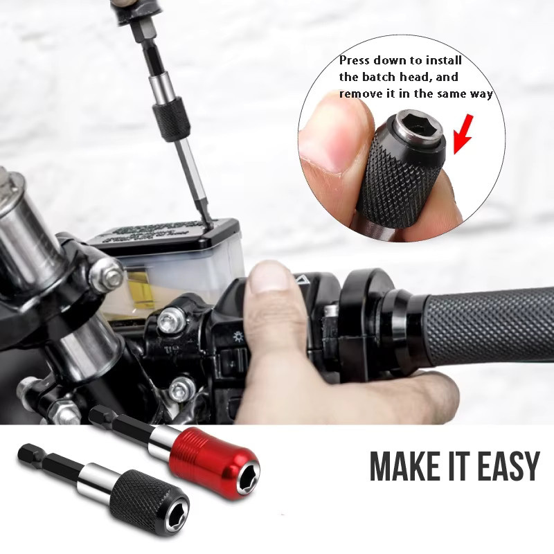 3er-Set LouCnloin Magnetische Quick-Release Bit-Halter mit 6,35 mm Sechskantschaft, Längen: 60 mm bis 150 mm - Bild 3