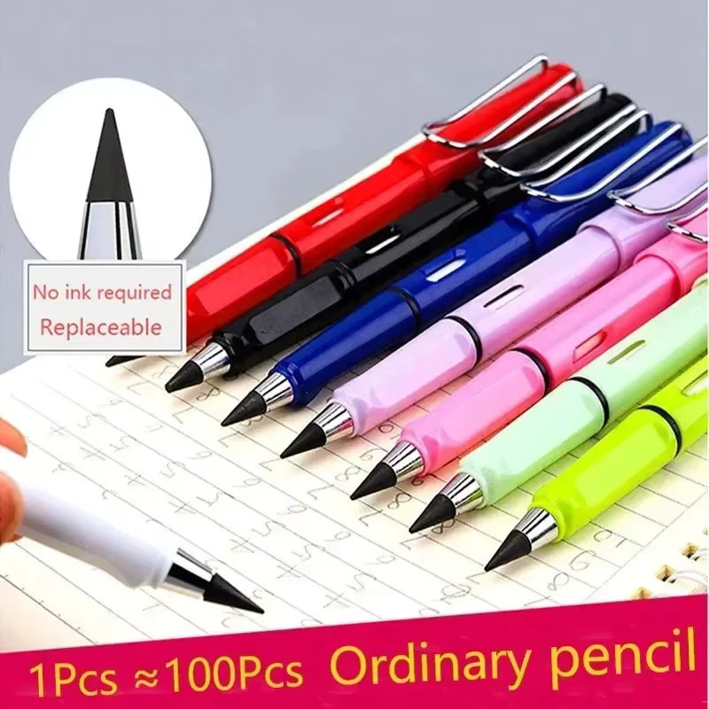 Unbegrenzt schreibbarer Graphit-Stift in Grün für Kunst und Zeichnen als Geschenk für Kinder - Bild 1