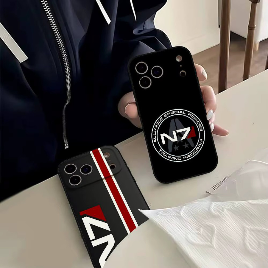 Mesuca N7 M-Mass Effect Handyhülle für iPhone 11 bis iPhone 17 Pro Max in Schwarz - Bild 3