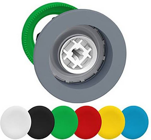Schneider Electric ZB5FA9C0 Drucktaster-Frontelement in Grau und Multicolour aus Kunststoff mit bündigem Design - Bild 1