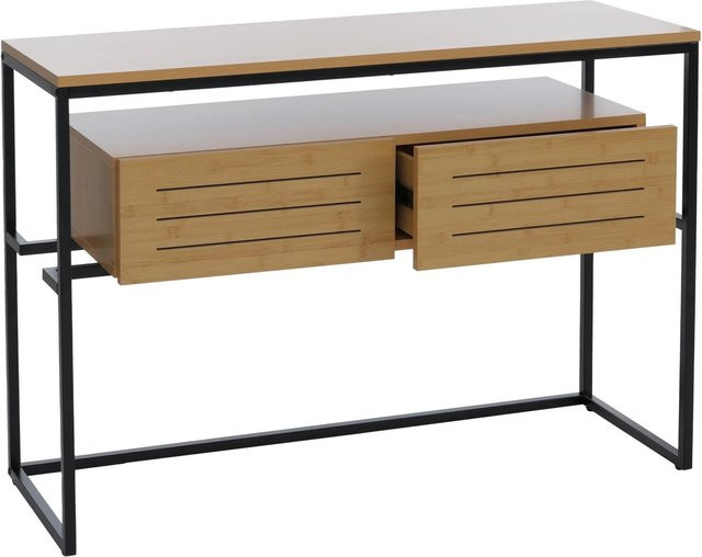MCW Konsolentisch P46 mit Schublade in Bambus-Optik, Farbe Braun, B/T/H: 120 x 40 x 80 cm - Bild 2