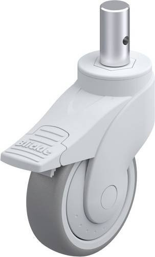 Blickle LWG-TPA 101KF-FI-ZA55 Kunststoff-Lenkrolle in Grau/Silber mit 100 mm Durchmesser und 100 kg Tragfähigkeit - Bild 1