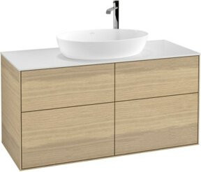 V&B Waschtischunterschrank Finion in Oak Veneer, Breite: 120 cm, Tiefe: 50,1 cm - Bild 1
