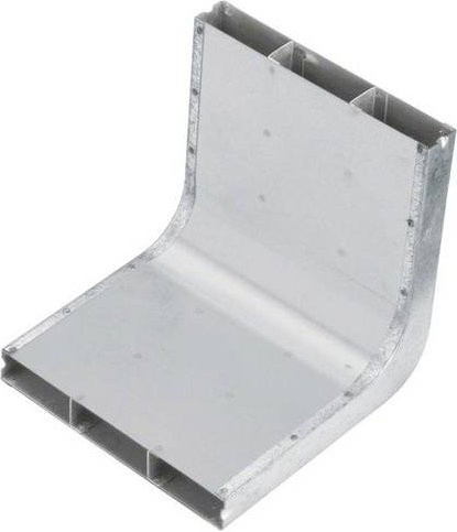 Hager Elektro-Sockelleisten-Zubehör Vertikalkrümmer in Silber - Bild 1