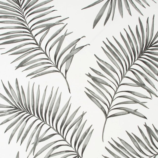 Superfresco Easy Vliestapete Scandi Leaf in Schwarz Weiß Grau mit botanischem Design, B: 0,52 m, L: 10,05 m - Bild 1