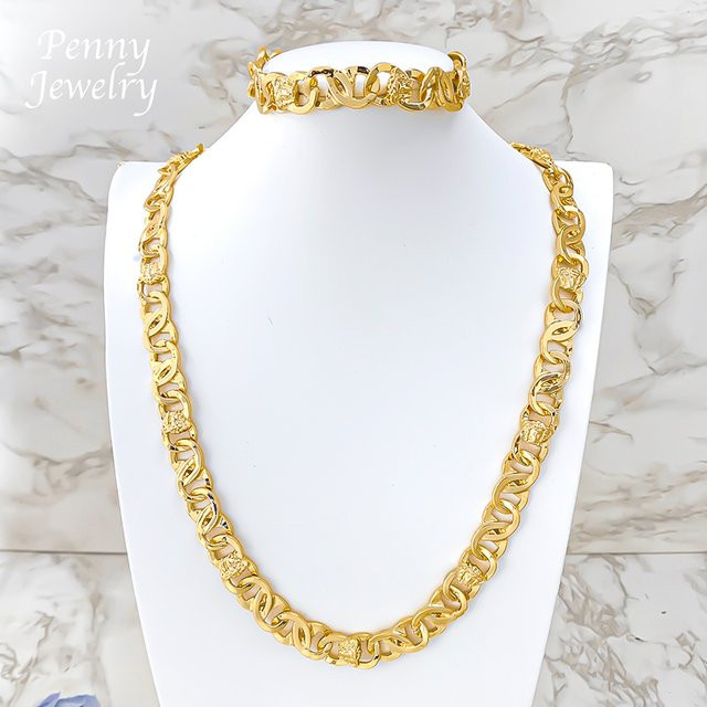 HIPUNK Schmuckset, Gold, Herren, 61 cm - Bild 1