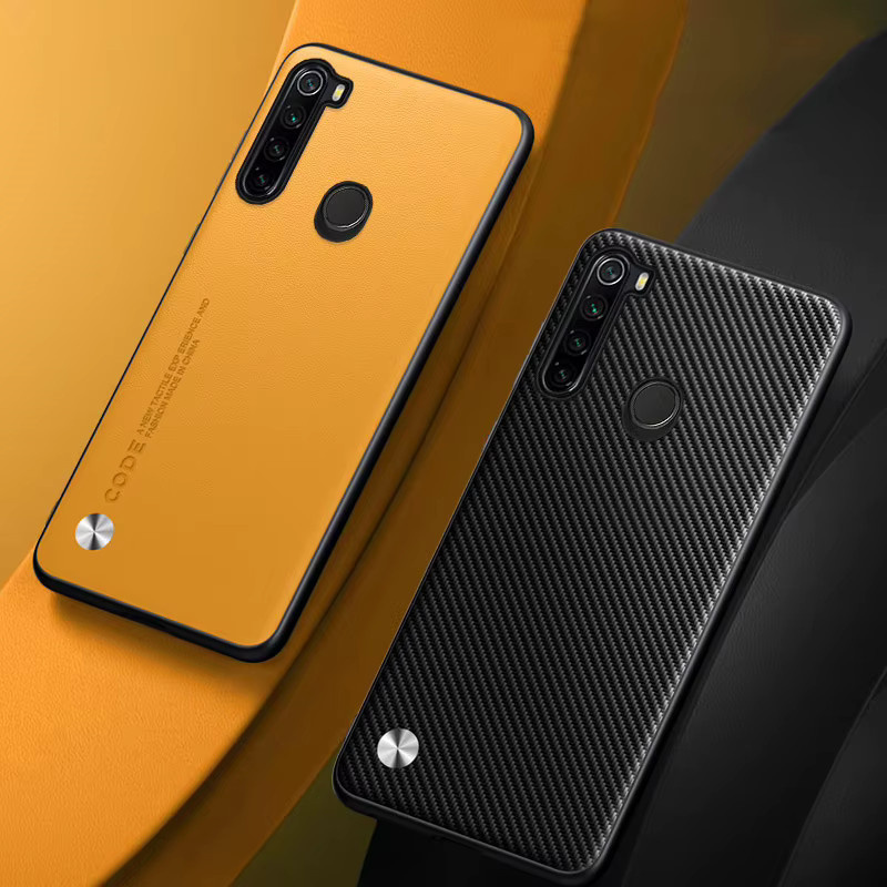 EUCAGR Luxus PU Leder Handyhülle für Xiaomi Redmi Note 8 und Note 8T in Schwarz - Bild 1