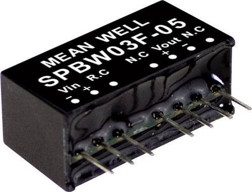 Mean Well SPBW03F-05 DC/DC-Wandlermodul 3W 600mA Schwarz - Bild 1