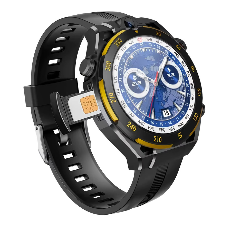 W&O Smartwatch Schwarz mit kabelloser Telefonie, KI-Sprachsteuerung und 40+ Sportmodi für Outdoor-Fitness, Unisex - Bild 7
