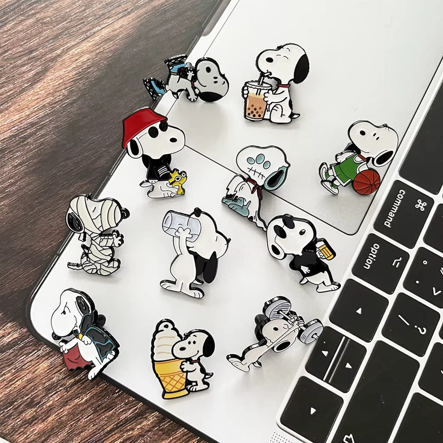 Bandai Snoopy Emaille-Pin-Set, Metallbroschen, Unisex - Bild 3