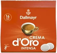 Dallmayr Crema d'Oro Intensa, Kaffeepads, 16 Stück - Bild 1