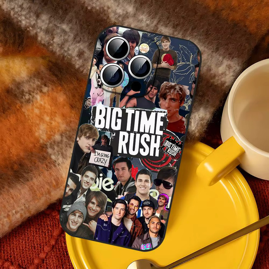 Mesuca B-Big T-Time Rush Band Handyhülle für iPhone 11 bis iPhone 17 Pro Max, Soft Cover, Schwarz/Mehrfarbig - Bild 3