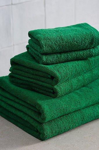 DARCY Handtuch-Set 6er-Pack aus Baumwolle in Grün, flauschiges Frottier für Erwachsene - Bild 1