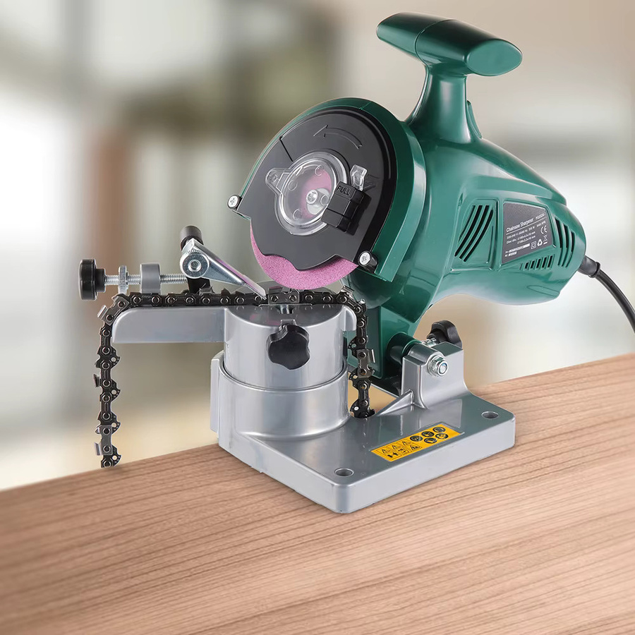 POSENPRO Elektrischer Kettenschärfer 220W in Grün mit 4 Zoll Schleifscheibe - Bild 5