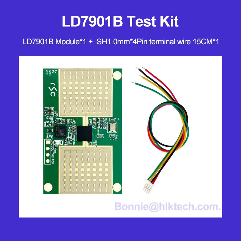 Hi-Link HLK-LD7901B 7901C 79GHz Millimeterwellen-Radarmodul als berührungsloser Flüssigkeitsstandsensor und Wassertank-Abstandsdetektor in Grün - Bild 2
