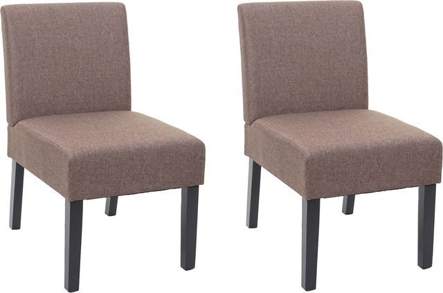 2er-Set MCW Esszimmerstühle F61 in Braun aus Stoff und Textil - Bild 1
