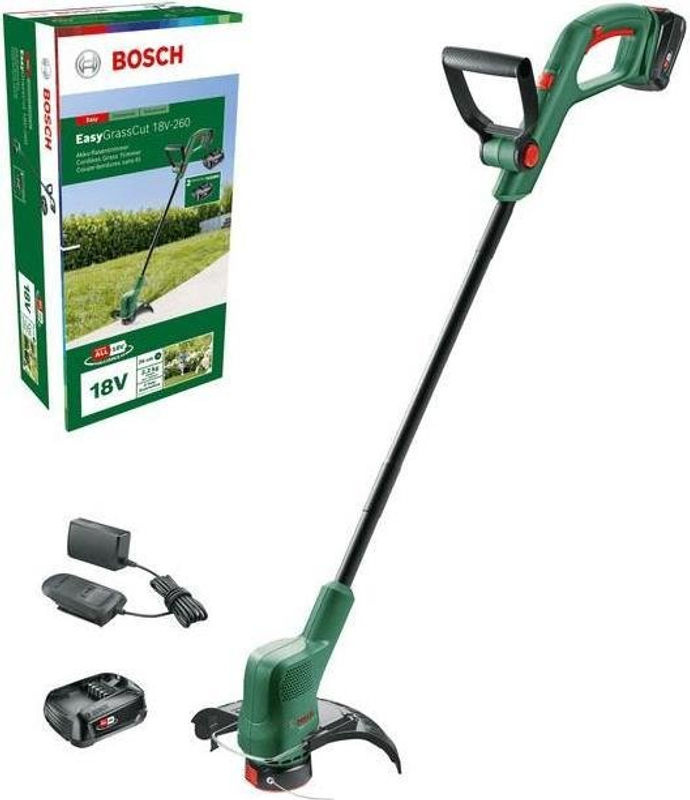 Bosch EasyGrassCut 18V-260 Akku-Rasentrimmer Set in Grün/Schwarz mit 2,0 Ah Akku und Ladegerät - Bild 2
