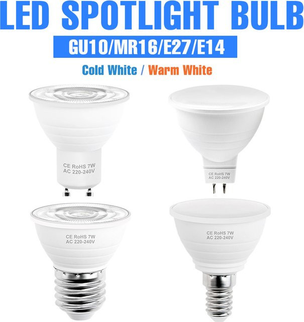 CanLing LED Spotlight GU10 Reflektor Lampe in Weiß - Bild 1