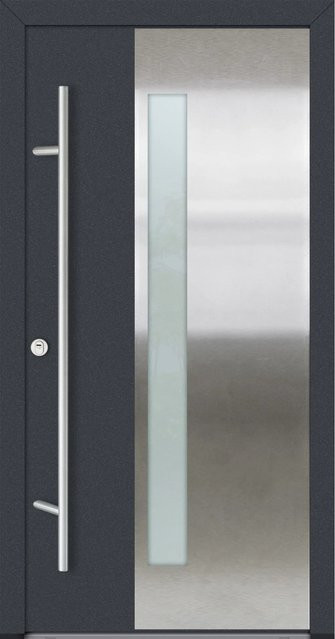 FM Türen Innenbeschläge Set AS68 Modell 46 Anthrazit Links B: 100 cm, H: 200 cm - Bild 1