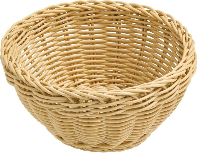 VEGA Brotkorb Igato rund, 4er Pack, beige, Ø 16 cm x H 8 cm - Bild 1