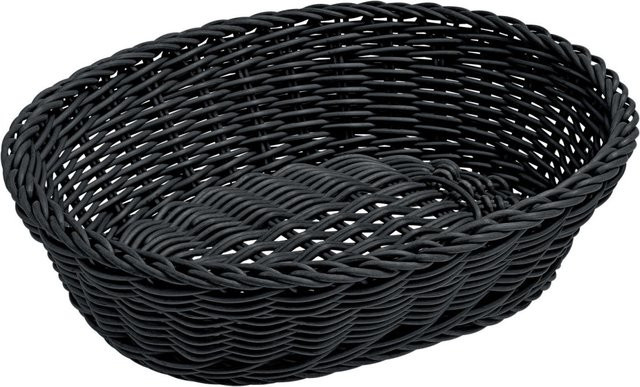 VEGA Igato Brotkorb oval, schwarz, 2er Pack, B/T/H: 19 x 25 x 6,5 cm - Bild 1